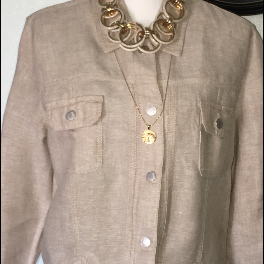 J Jill 100% Linen blazer - Picture 2 of 8